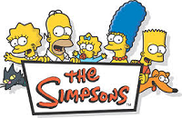Logo con imagen de la familia Simpsons